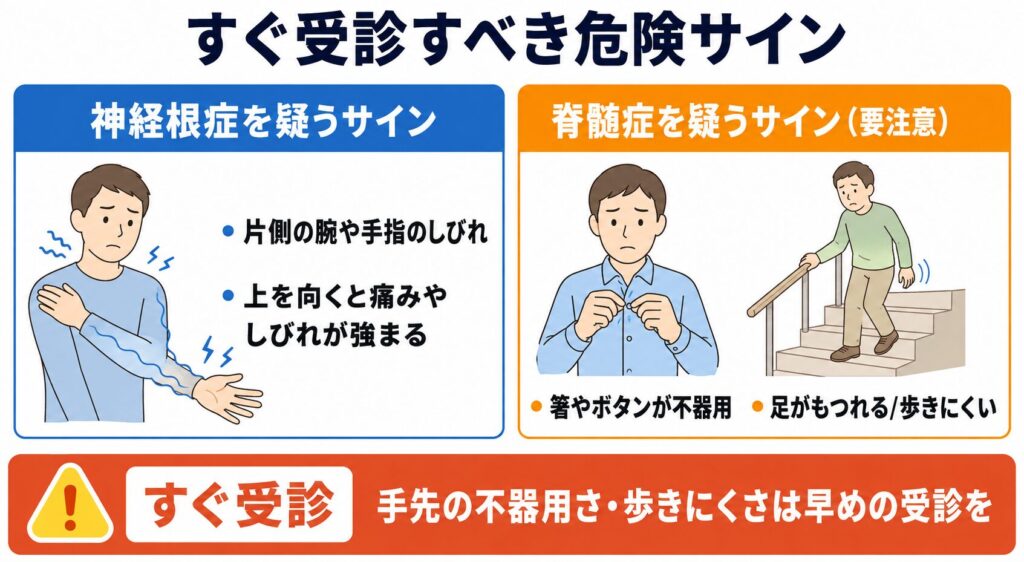 すぐ受診すべき危険サインについて