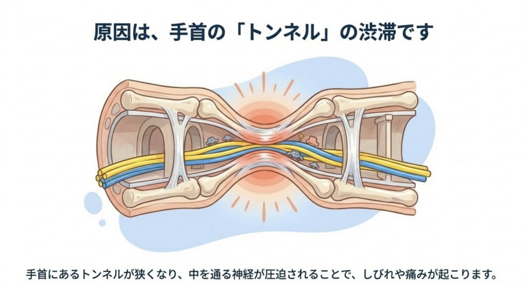 手根管症候群の原因