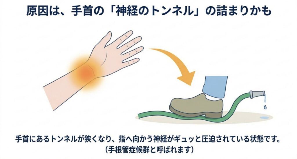 手根管症候群の原因