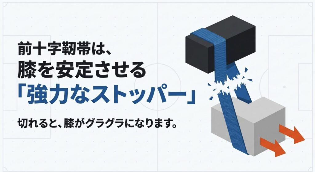 前十字靱帯は強力なストッパー