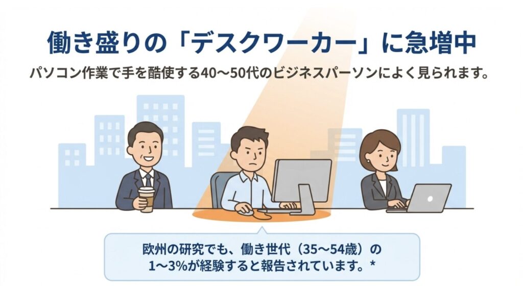 なぜデスクワーカーにテニス肘が急増中？