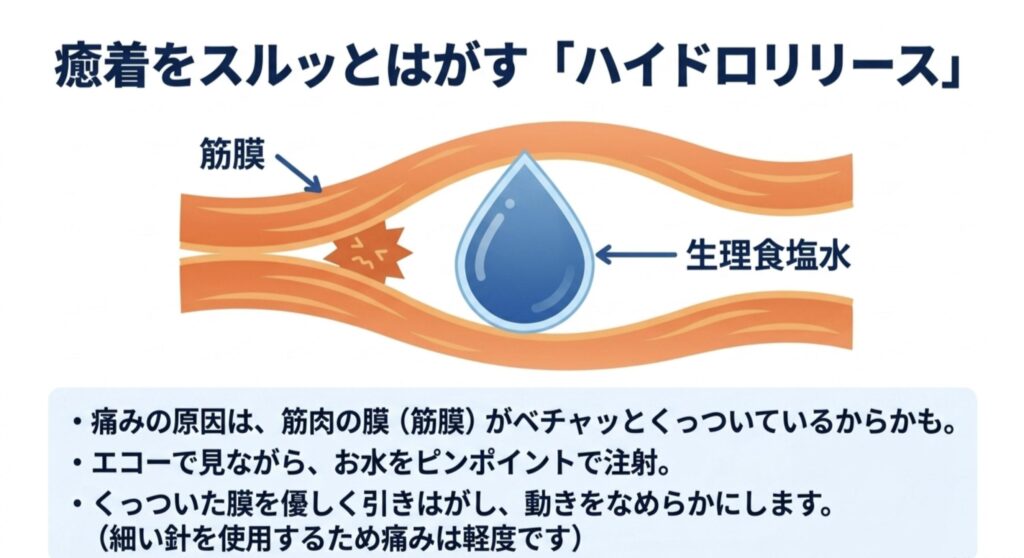 癒着を改善？ハイドロリリース