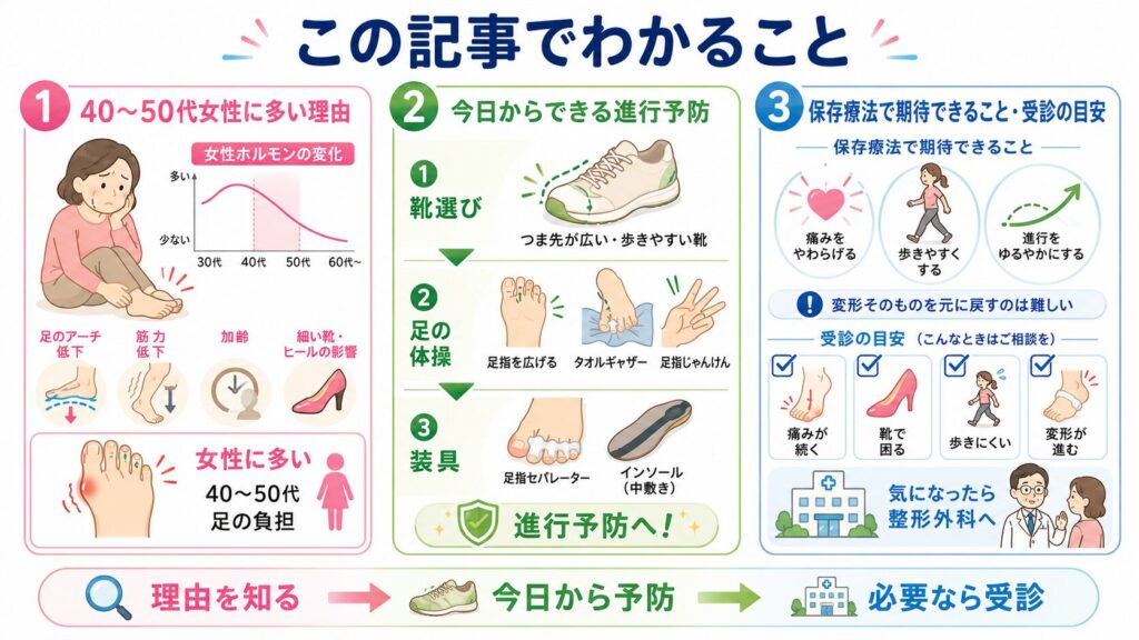 この記事でわかる外反母趾の保存療法について